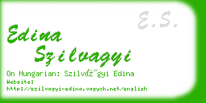 edina szilvagyi business card